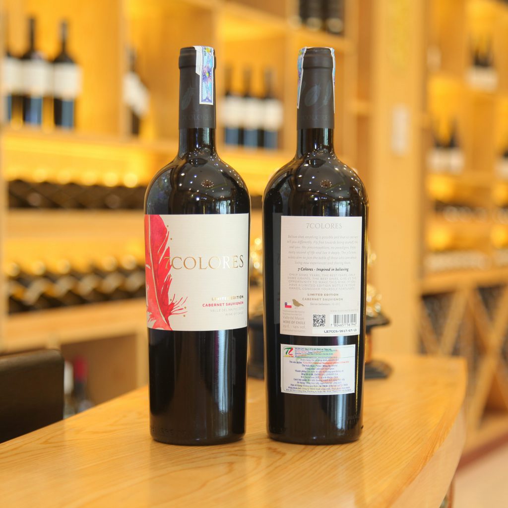 Rượu vang Chile nhập khẩu 7Colores Limited Edition