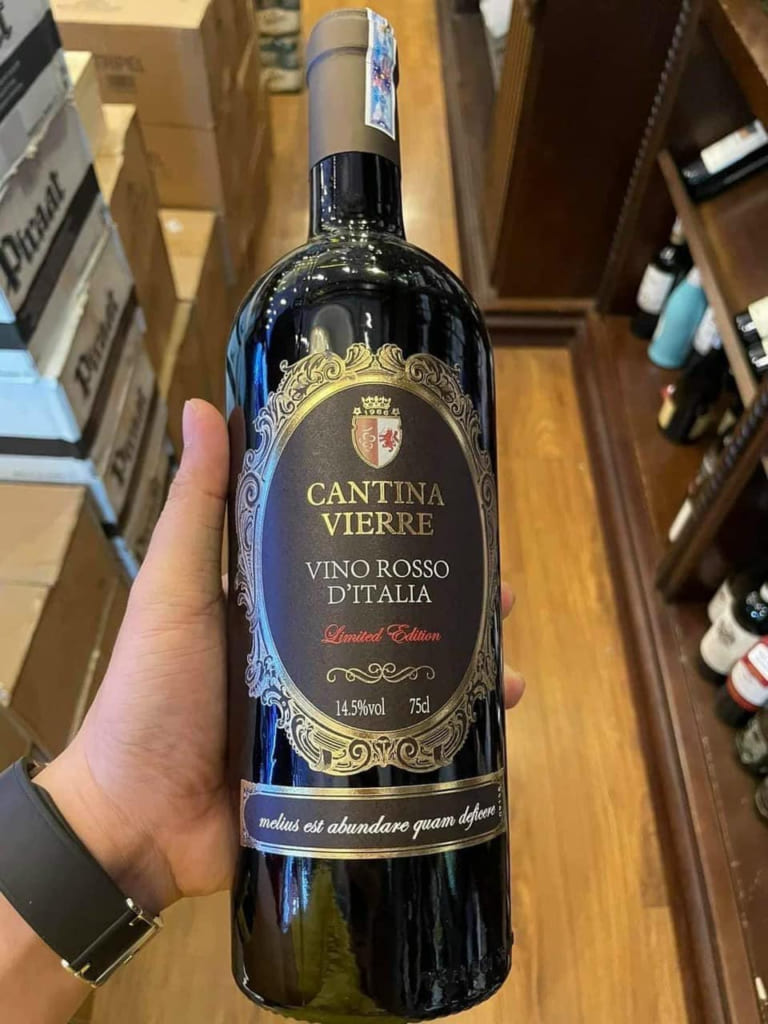 Rượu Vang Ý Cantina Vierre Vino Rosso D’italia