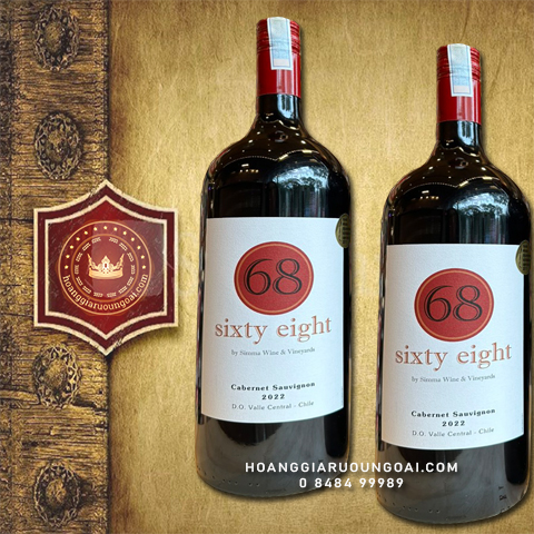 Rượu vang Chile Sixty Eight 68