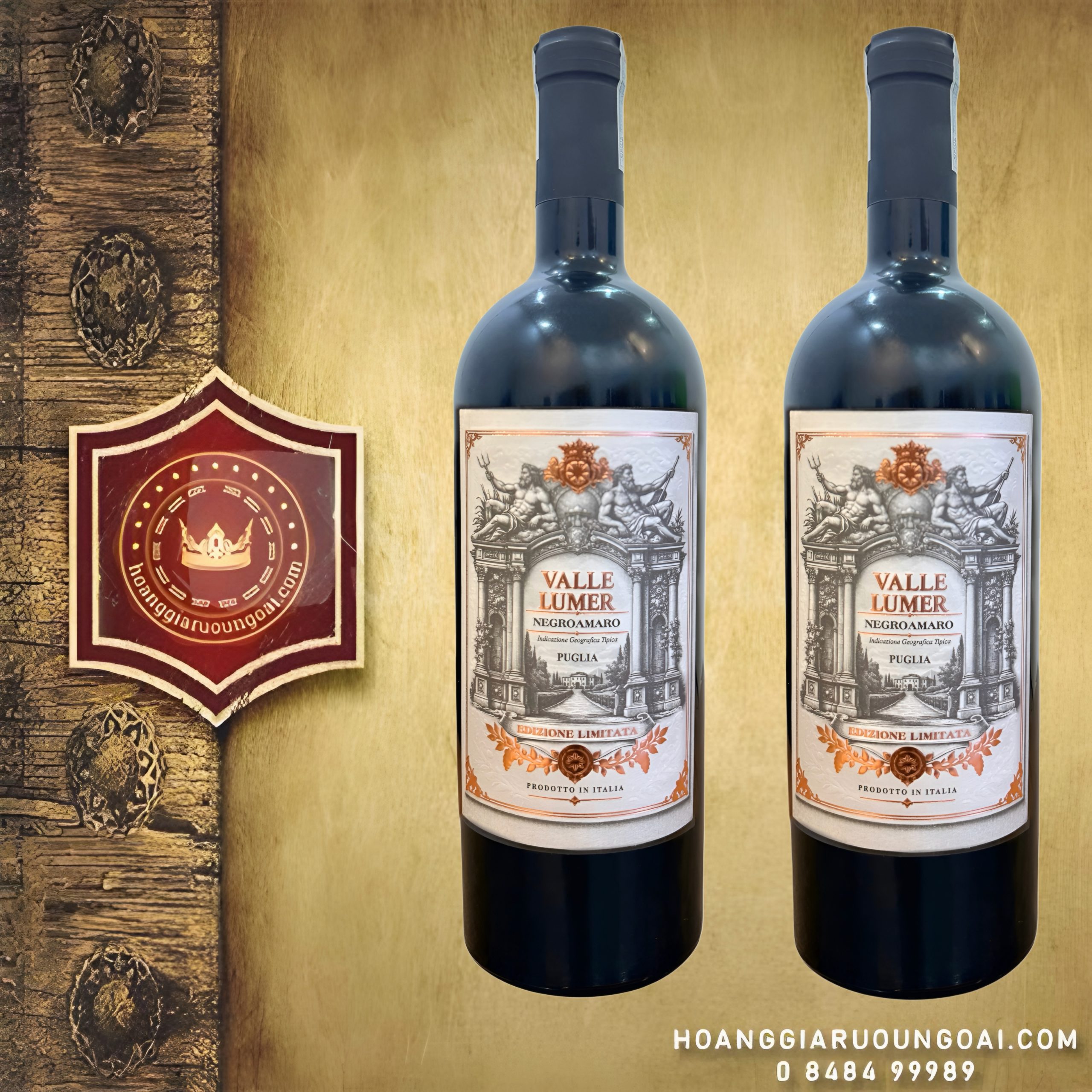 Rượu vang Valle Lumer Negroamaro Puglia
